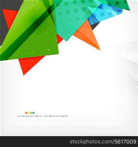 Abstract colorful overlapping shapes 3d composition