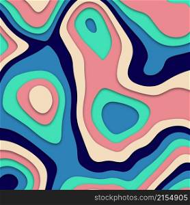 Abstract colorful papercut background design