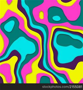 Abstract colorful papercut background design