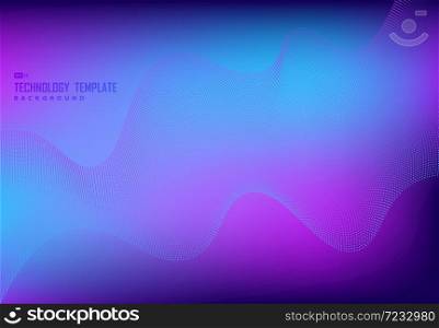 Abstract colorful particle wavy design artwork background. Use for ad, poster, template design, print. illustration vector eps10