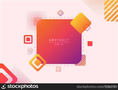 Abstract colorful pastel background modern art design geometric shape halftone. vector illustration