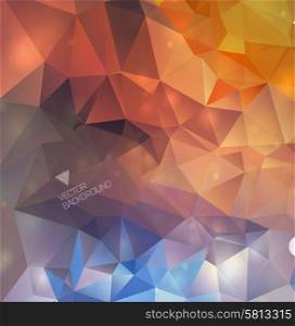 Abstract colorful polygonal background/ triangles background ?an be used for invitation, congratulation or website