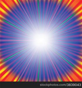 Abstract Colorful Rays Background. Green, Red, Yellow Rays. Wave Colorful Pattern.