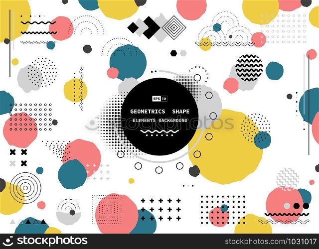 Abstract colorful shape geometric modern design. Use for ad, poster, artwork, template design. illustration vector eps10