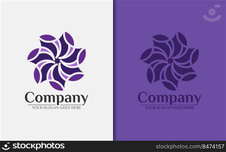 Abstract Colorful Spiral Ornament Logo Design with Creative Geometric Luxurious Style Concept.