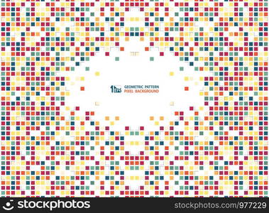 Abstract colorful square box cube pattern background. You can use for ad, poster, presentation, cover design, artwork. illustration vector eps10