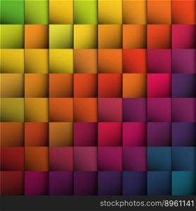 Abstract colorful squares background vector image