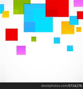 Abstract colorful squares modern digital design illustration