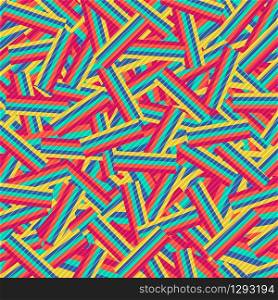 Abstract colorful stripe line rectangle pattern design artwork background. Decorate for ad, poster, artwork, template design. illustration vector eps10
