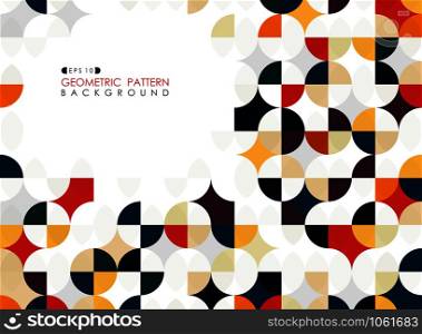 Abstract colorful trendy geomotric circle square business cover background, vector eps10