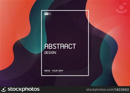 Abstract colorful trendy shape pattern design artwork cover background. Use for ad, poster, artwork, template design, cover, print. illustration vector eps10