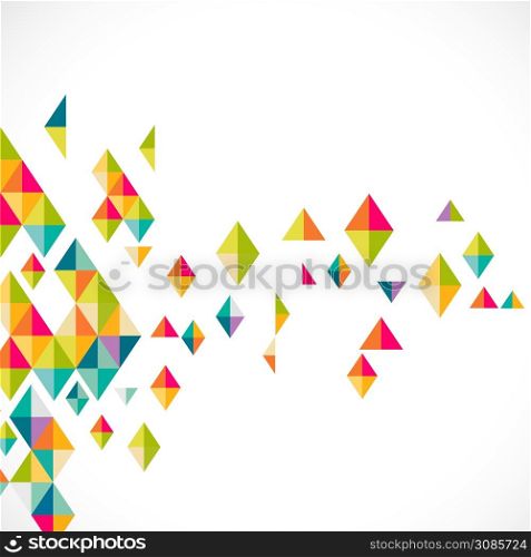 Abstract colorful triangle modern template for business or technology presentation, vector illustration