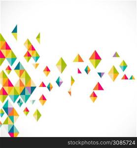 Abstract colorful triangle modern template for business or technology presentation, vector illustration