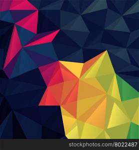 Abstract colorful triangles background