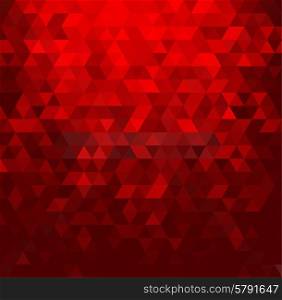 Abstract colorful vector background. Red triangles shape. Abstract colorful vector background