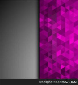 Abstract colorful vector background with shiny triangles. Abstract colorful vector background