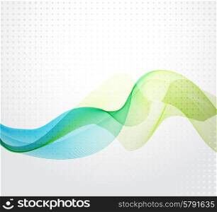 Abstract colorful vector background with transparent wave. Abstract colorful vector background