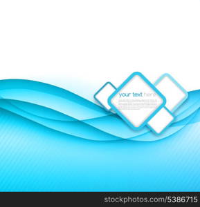 Abstract colorful vector template waved background. EPS10