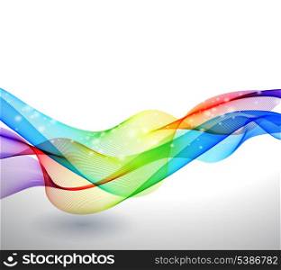 Abstract colorful vector template waved background. EPS10