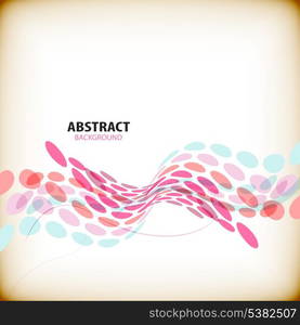 Abstract colorful wave shapes background