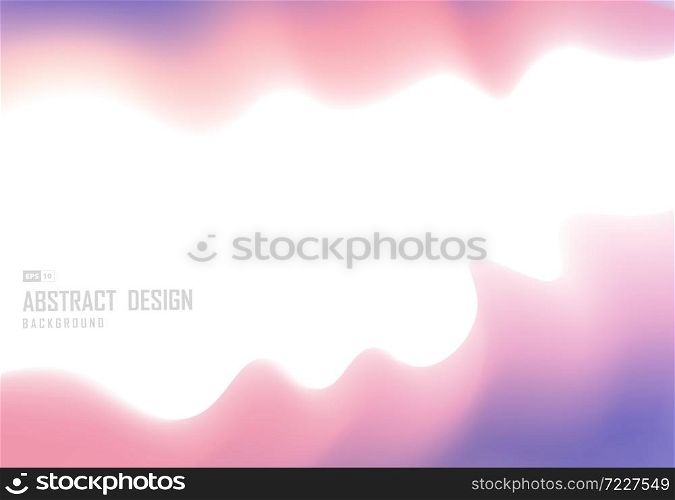 Abstract colorful wavy fluid design of trendy template background. Use for ad, poster, artwork, template, print. illustration vector eps10