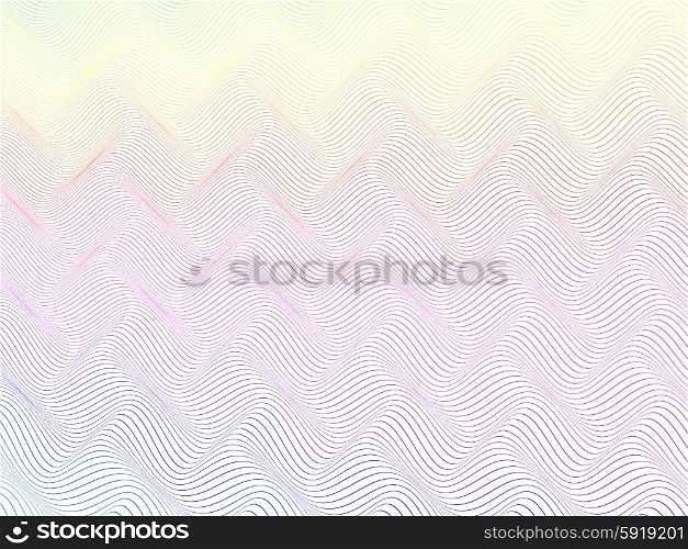 abstract colorful wireframe distortions, vector rhythmic composition