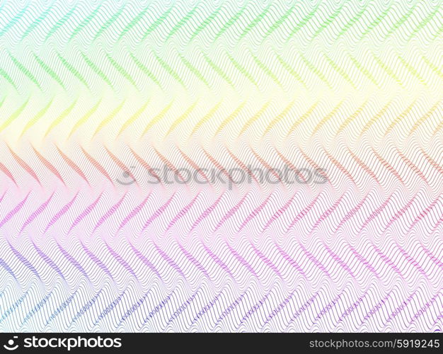 abstract colorful wireframe distortions, vector rhythmic composition