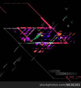 Abstract colors geometry shape Royalty Free Vector Image