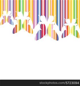 Abstract colourful background with butterflies. A vector.&#xA;