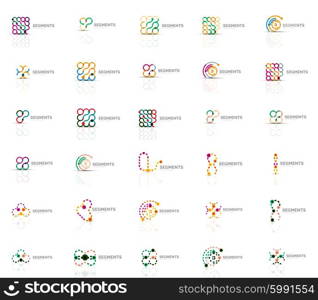 Abstract company logo vector collection. Set of thin line design abstract logotypes. Universal branding concepts. Abstract company logo vector collection. Set of thin line design abstract logotypes. Universal branding concepts. Vector illustration