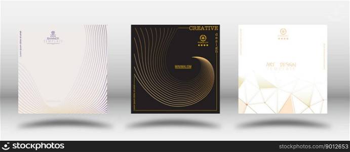 Abstract composition. A set of templates for corporate design. The idea of a cover, book, poster, banner. Interior design, prints and decorations. Creative design template