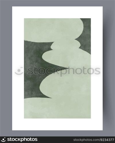 Abstract composition minimalistic template wall art print. Contemporary decorative background with template. Wall artwork for interior design. Printable minimal abstract composition poster.. Abstract composition template wall art print