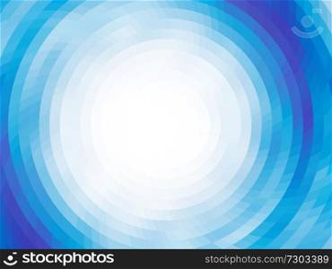 Abstract composition - round on the water. Vector with mosaic tiles, visual illusion of gradient effect, but vector without gradient. vector vortex effect