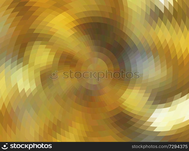 Abstract composition, vector with mosaic tiles, visual illusion of gradient effect, but vector without gradient. vector vortex effect