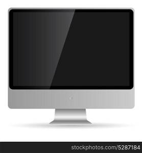 Abstract Computer display isolated on white baskground.Vector illustration