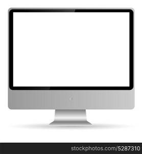 Abstract Computer display isolated on white baskground.Vector illustration