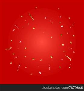 Abstract Confetti and Glossy Glitter Ribbon for Party Holiday Background. Vector Illustration. Abstract Confetti and Glossy Glitter Ribbon for Party Holiday Background. Vector Illustration EPS10