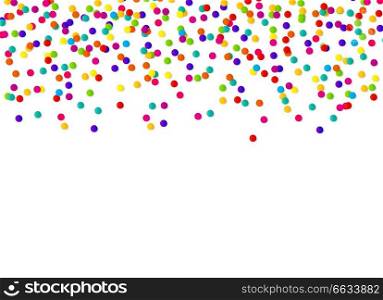 Abstract confetti background with polka dot confetti. Vector illustration EPS10. Abstract confetti background with polka dot confetti. Vector illustration