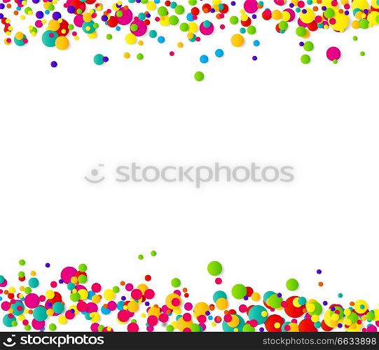 Abstract confetti background with polka dot confetti. Vector illustration EPS10. Abstract confetti background with polka dot confetti. Vector illustration