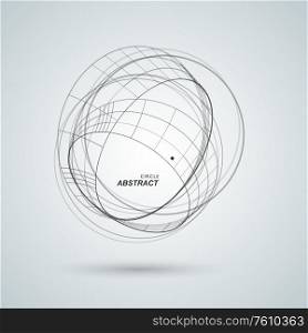 Abstract connect circle design background. Creative abstract shapes.. Abstract connect circle design background. Creative abstract shapes