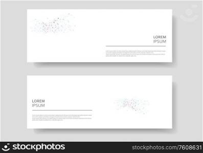 Abstract connect lines and dots. Vector banner design.. Abstract connect lines and dots. Vector banner design
