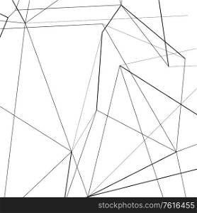 Abstract connecting and overlapping lines. Vector illustration.. Abstract connecting and overlapping lines. Vector illustration