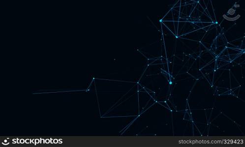 Abstract connections are in space. Background with connecting dots and lines. Connection structure. Vector illustration. Abstract connections are in space. Background with connecting dots and lines. Connection structure. 3d render