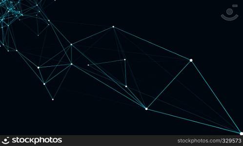 Abstract connections are in space. Background with connecting dots and lines. Connection structure. Vector illustration. Abstract connections are in space. Background with connecting dots and lines. Connection structure. 3d render