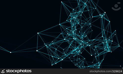 Abstract connections are in space. Background with connecting dots and lines. Connection structure. Vector illustration. Abstract connections are in space. Background with connecting dots and lines. Connection structure. 3d render