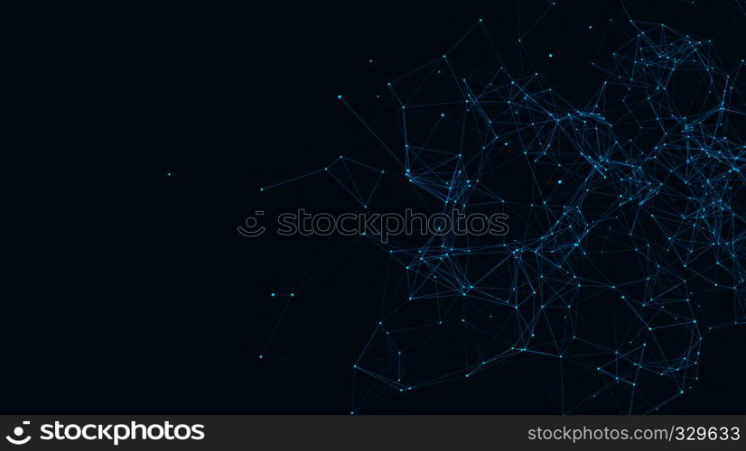 Abstract connections are in space. Background with connecting dots and lines. Connection structure. Vector illustration. Abstract connections are in space. Background with connecting dots and lines. Connection structure. 3d render