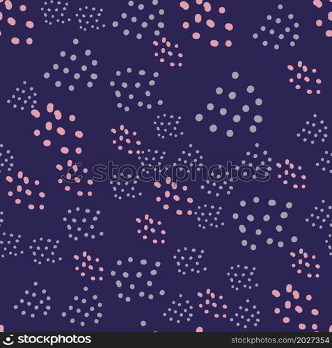 Abstract contemporary modern trendy seamless patterns. Hand drawn various round and elipse shapes and dots. Doodle objects. Pastel colors. Hand drawn various round and elipse shapes and dots. Doodle objects. Abstract contemporary modern trendy seamless patterns. Pastel colors. Perfect for textile prints