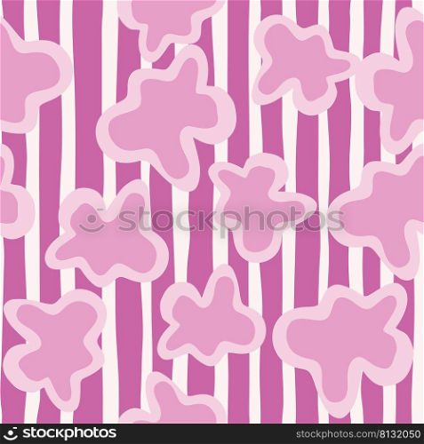 Abstract contemporary primitive figures seamless pattern. Fun doodle clouds background. Creative artistic shapes wallpaper. Primitive elements backdrop.. Abstract contemporary primitive figures seamless pattern. Fun doodle clouds background. Creative artistic shapes wallpaper. Primitive elements backdrop
