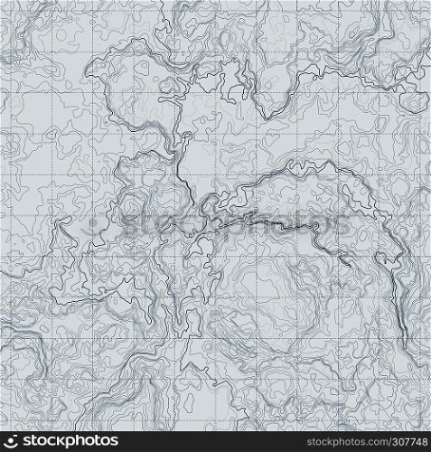 Abstract contour map with different relief. Topographic vector illustration for navigation. Map line navigation, topography geographic terrain map. Abstract contour map with different relief. Topographic vector illustration for navigation