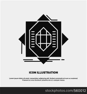 Abstract, core, fabrication, formation, forming Icon. glyph vector gray symbol for UI and UX, website or mobile application. Vector EPS10 Abstract Template background